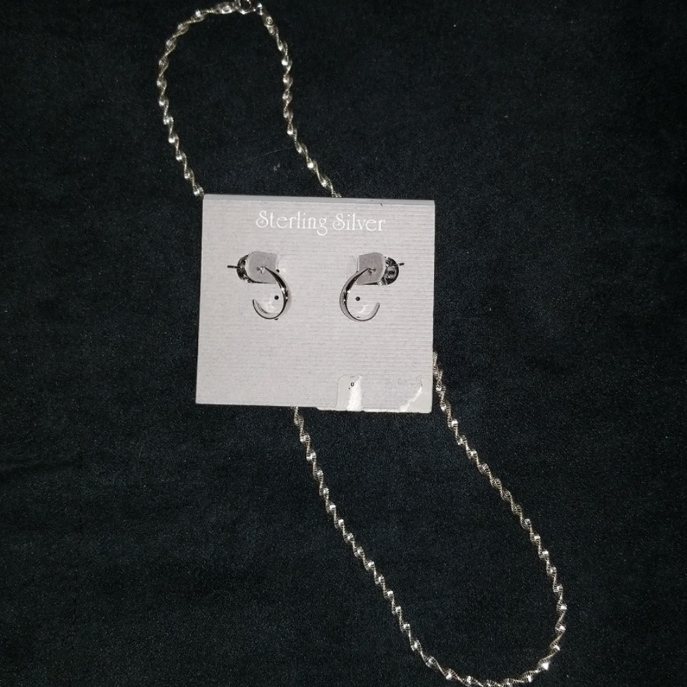 Necklace and earrings